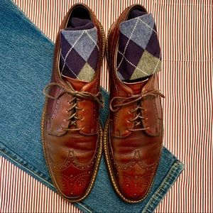 Vintage E.T. Wright Mahogany Longwings, Size 11 A